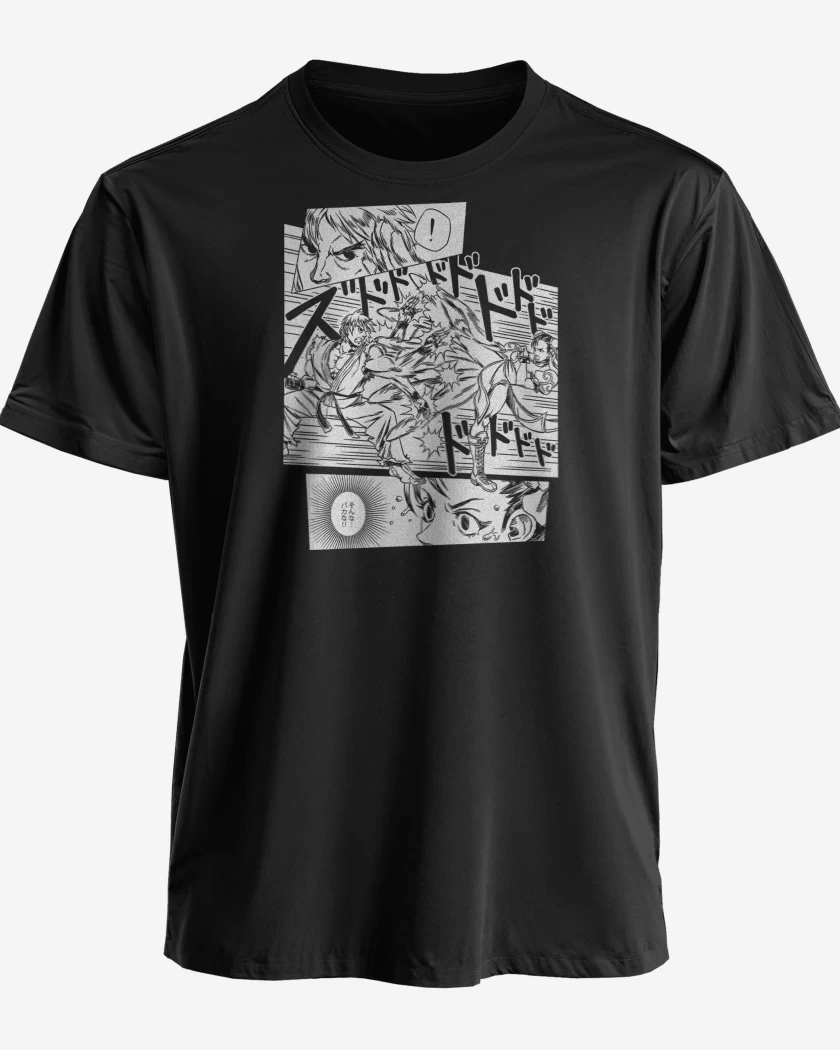 Polera Street Fighter Ken vs Chun Li