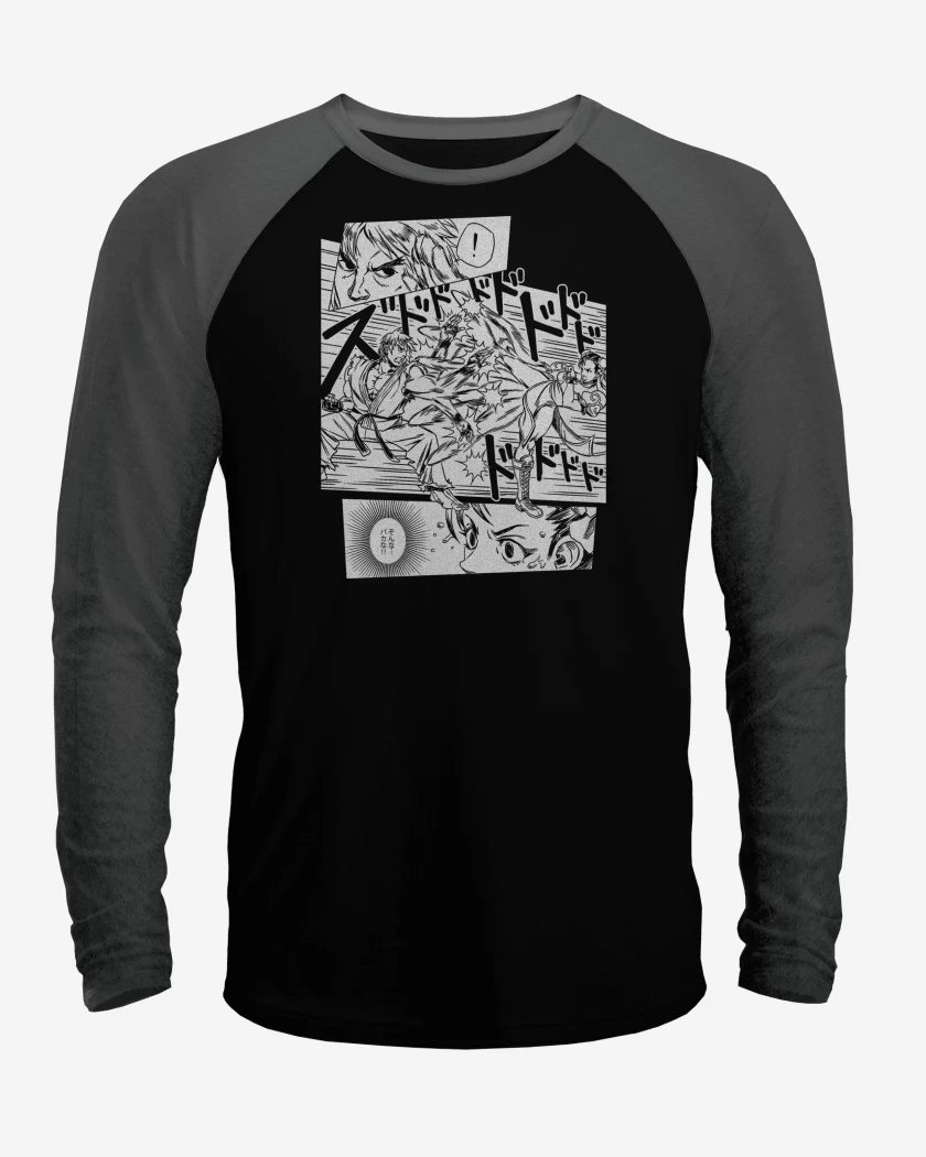 Polera Raglan Street Fighter Ken vs Chun Li