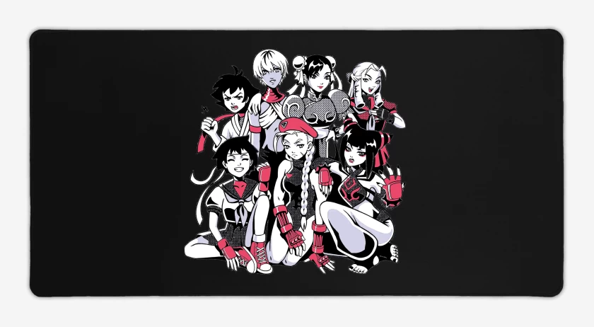 Mouse pad Gamer Peleadoras Street Fighter