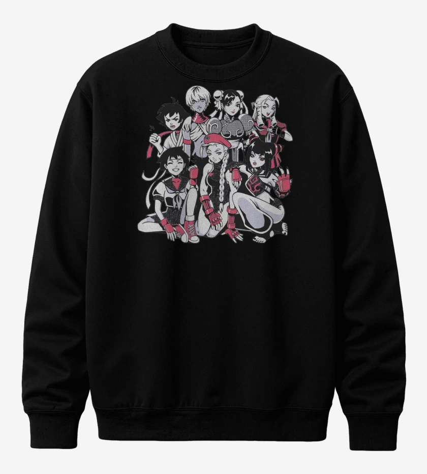 Poleron polo Peleadoras Street Fighter