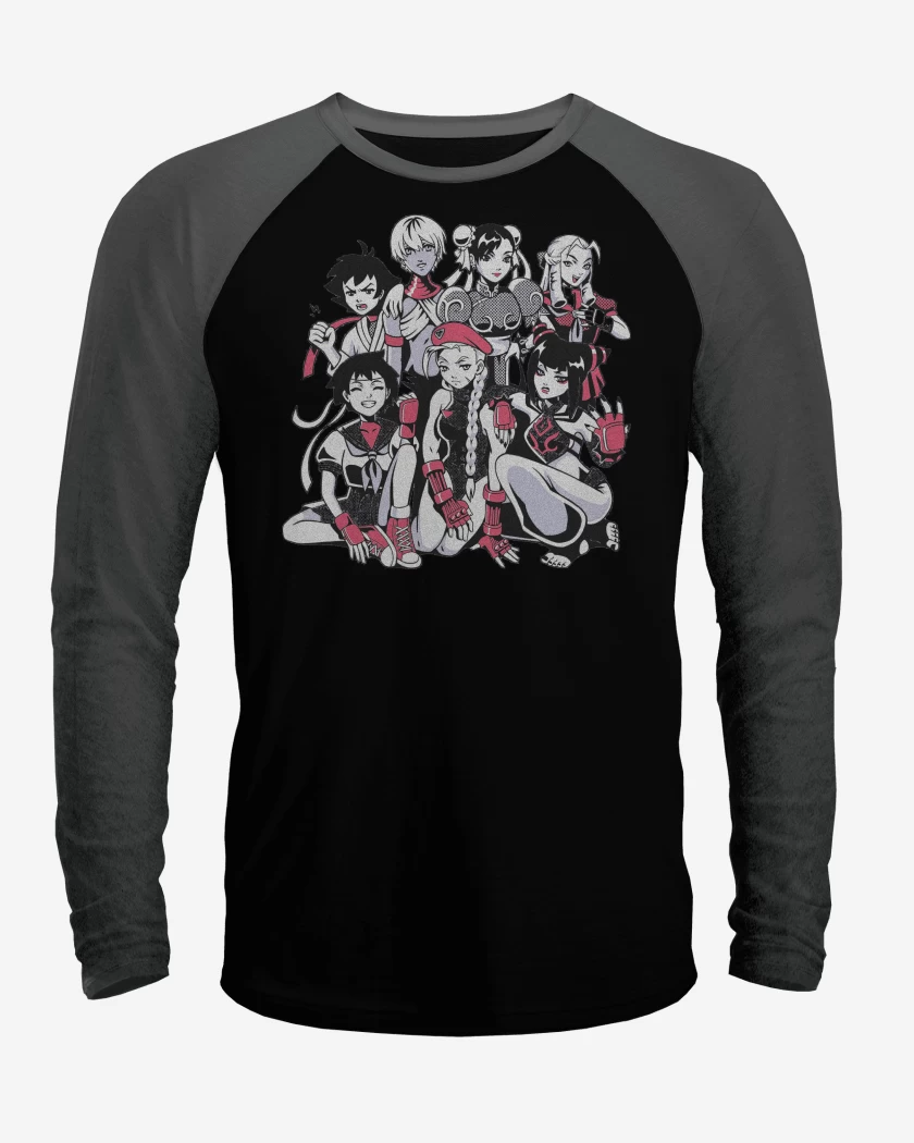 Polera Raglan Peleadoras Street Fighter