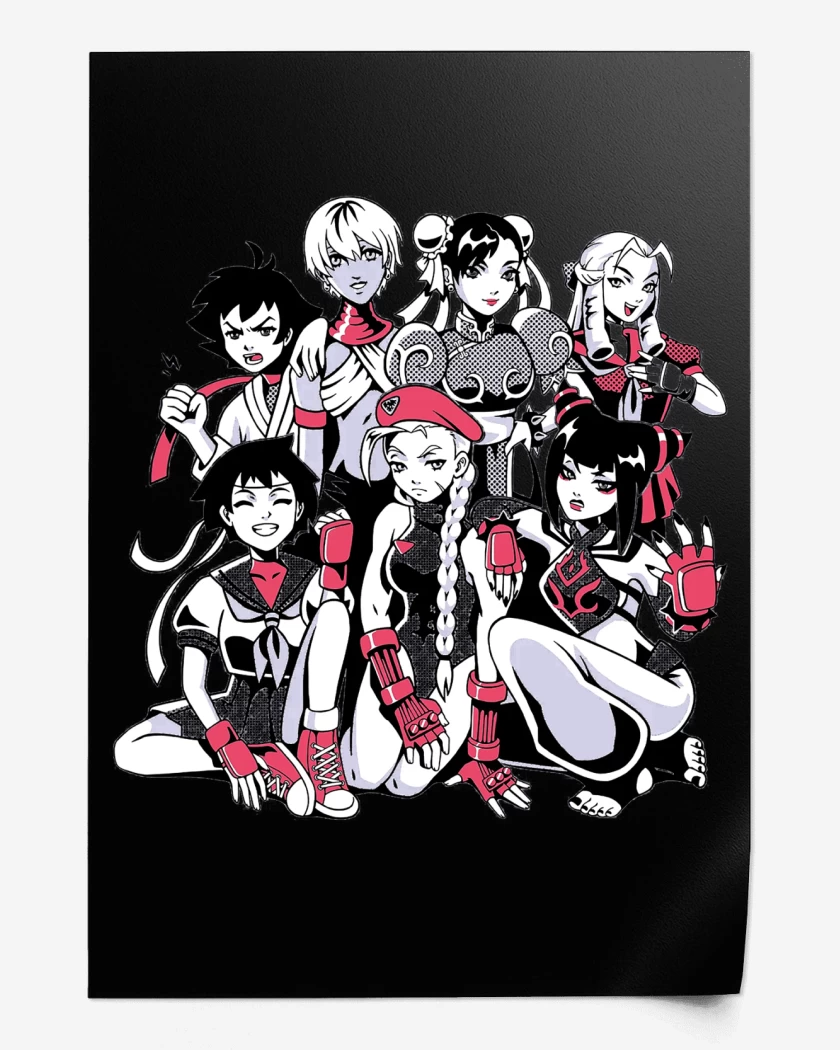 Print Peleadoras Street Fighter