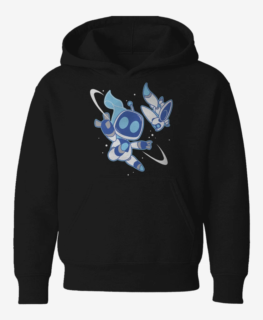 Poleron de niño Negro de Astrobot