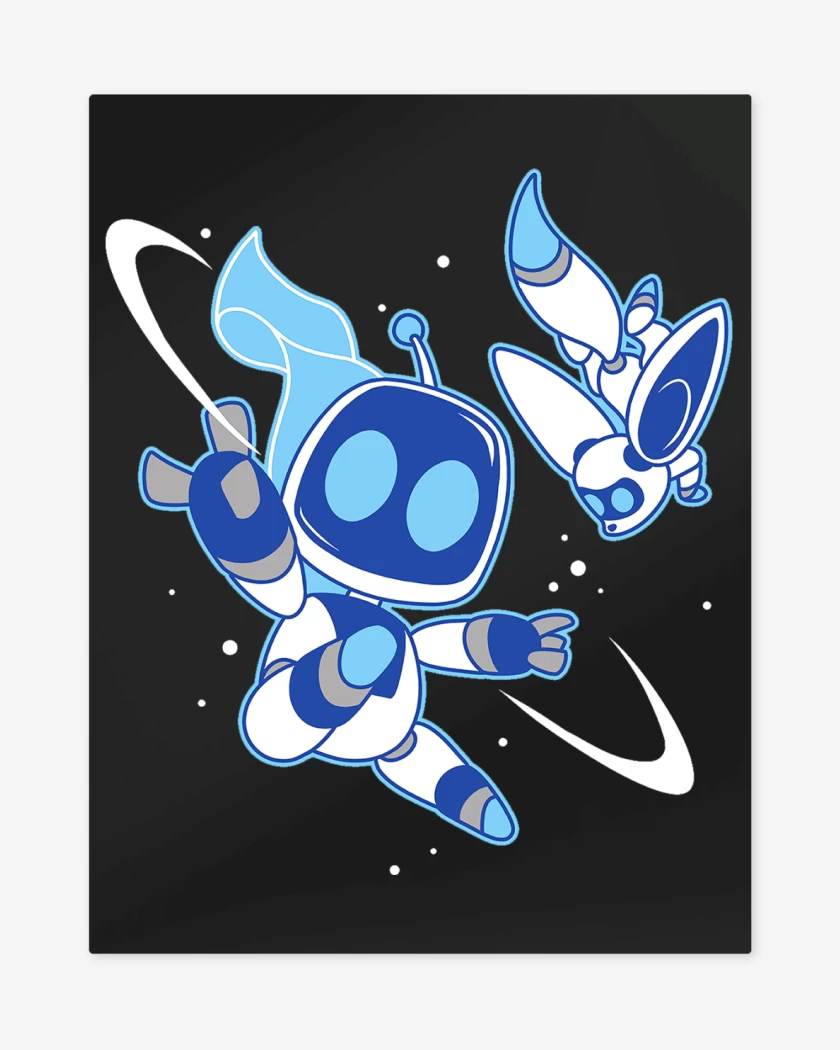 Print metalico Negro de Astrobot