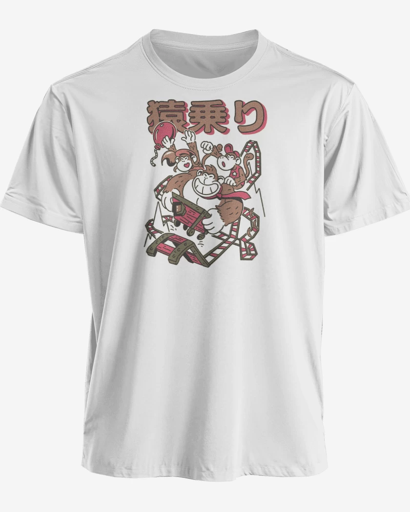 Polera premium Blanco de Donkey Kong CARRITO