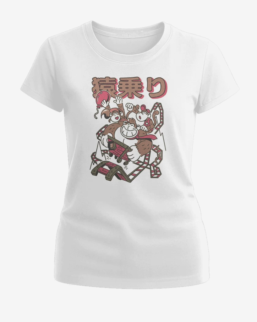 Polera de Mujer Blanco de Donkey Kong CARRITO