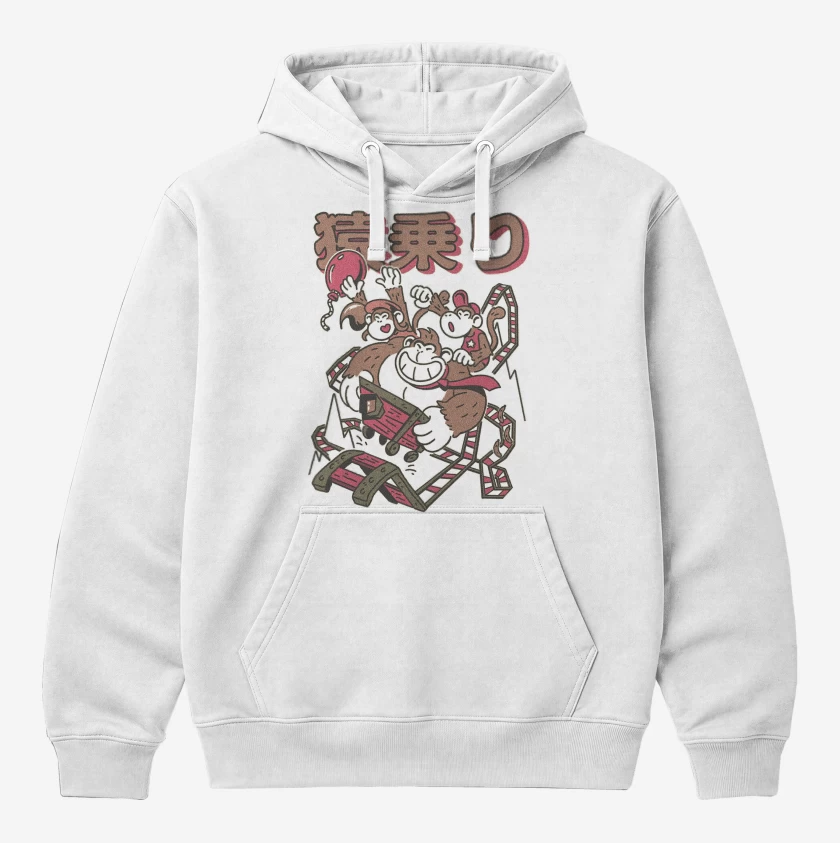 Polerón Canguro Blanco de Donkey Kong CARRITO