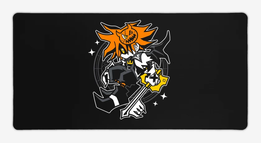 Mouse pad Gamer Negro de Sora Halloween 