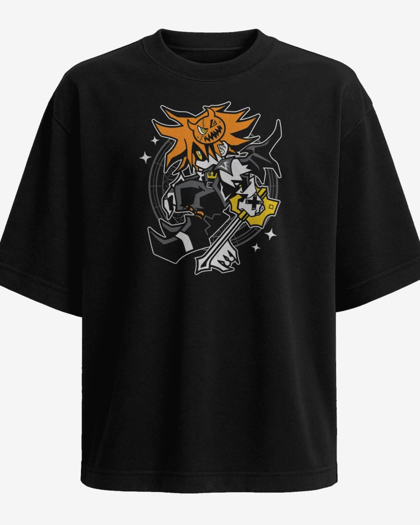 Polera Oversize Negro de Sora Halloween 