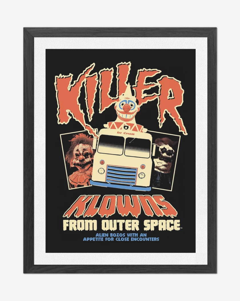 Cuadro decorativo Negro de Killer Klowns From Outer Space