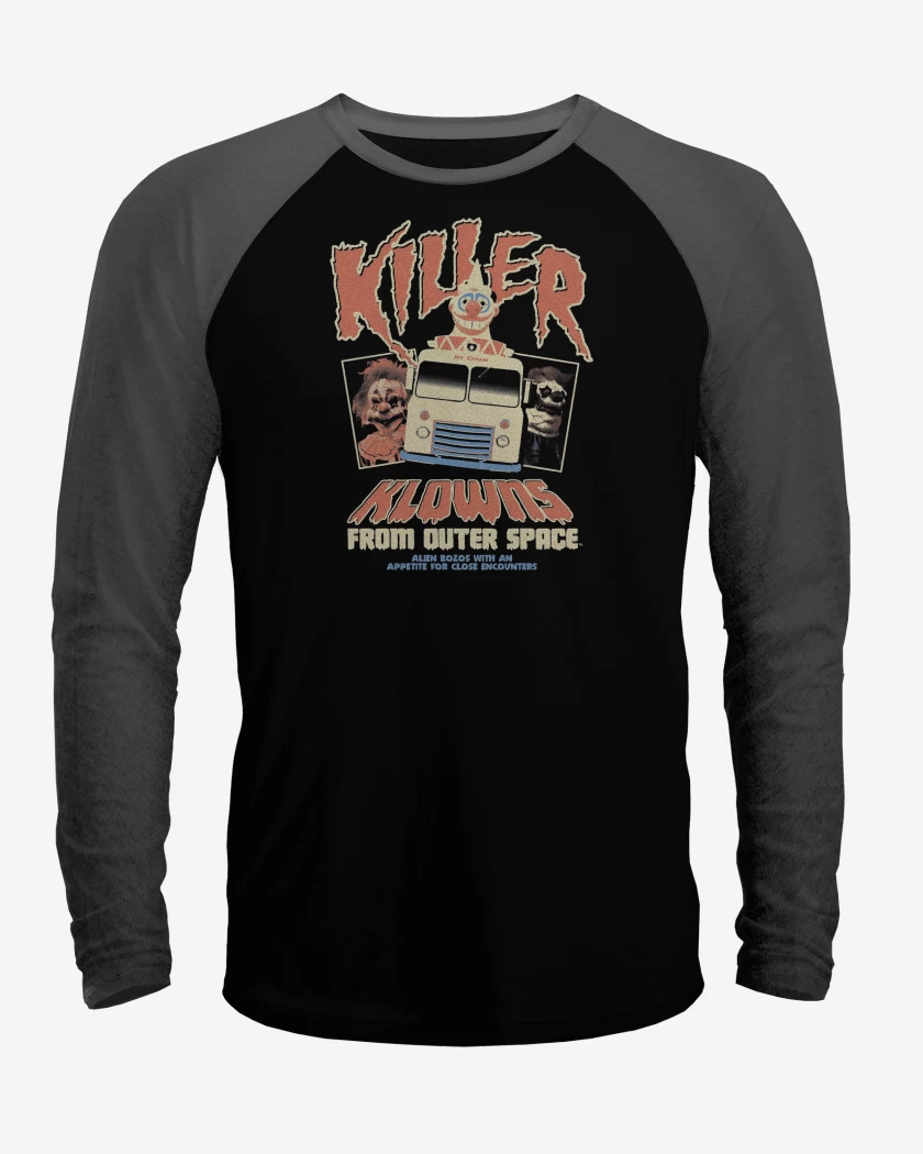 Polera Raglan Killer Klowns From Outer Space