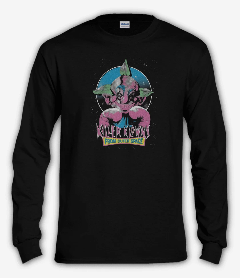 Polera manga larga Negro de Killer Klown Shorty 