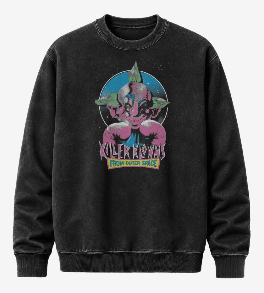 Poleron Polo Acid Wash Negro de Killer Klown Shorty 