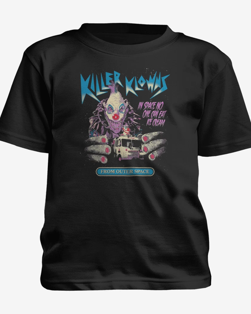 Polera de niño Negro de Killer Klowns Klowzilla
