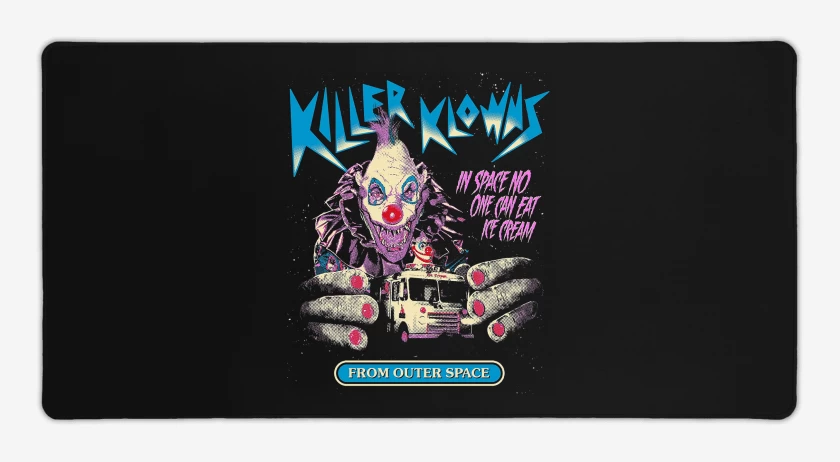 Mouse pad Gamer Negro de Killer Klowns Klowzilla