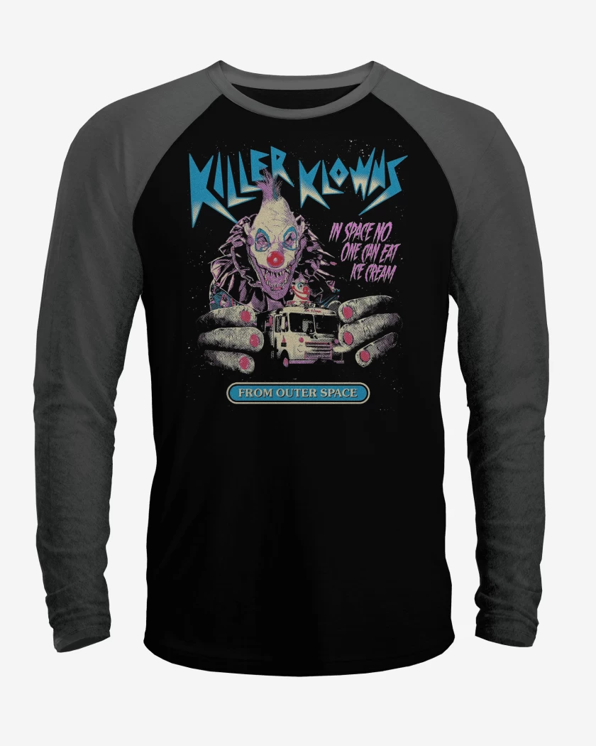 Polera Raglan Killer Klowns Klowzilla
