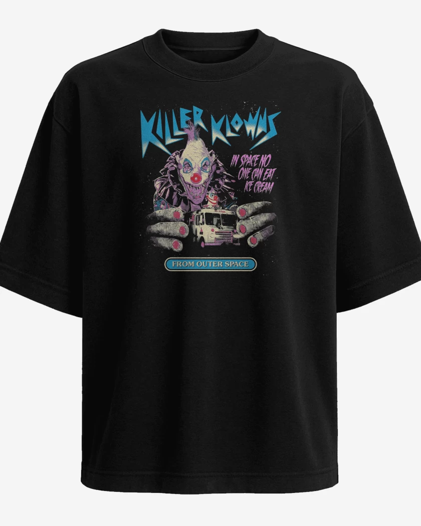 Polera Oversize Killer Klowns Klowzilla