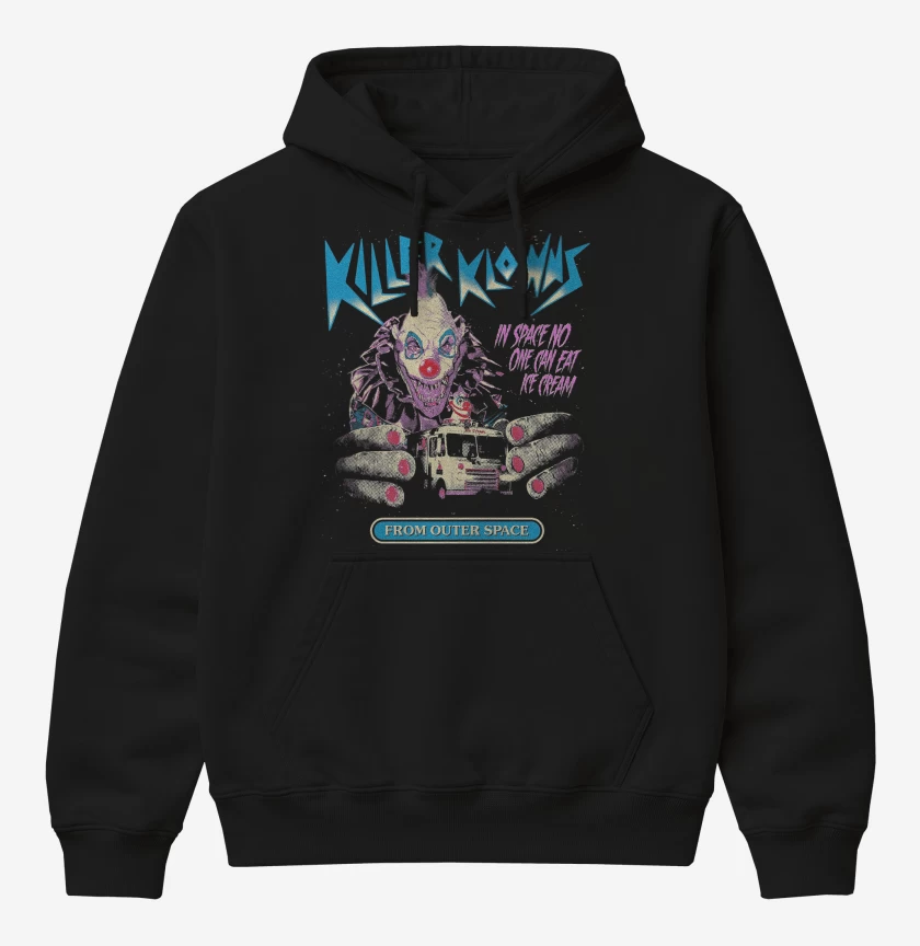 Poleron Canguro básico Negro de Killer Klowns Klowzilla