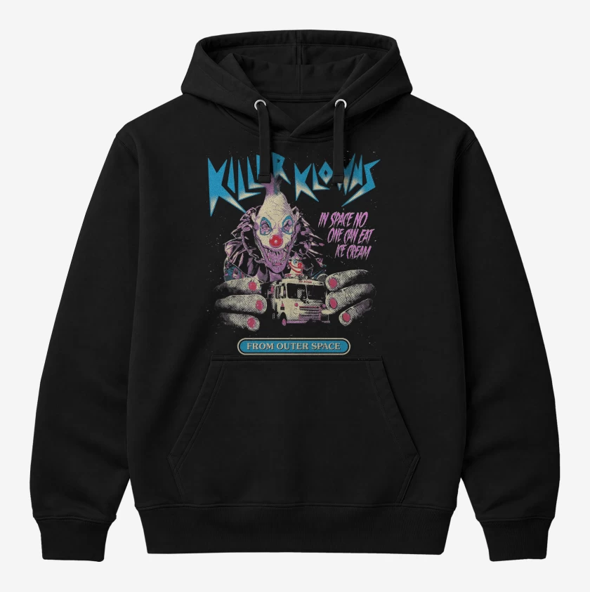 Polerón Canguro Negro de Killer Klowns Klowzilla