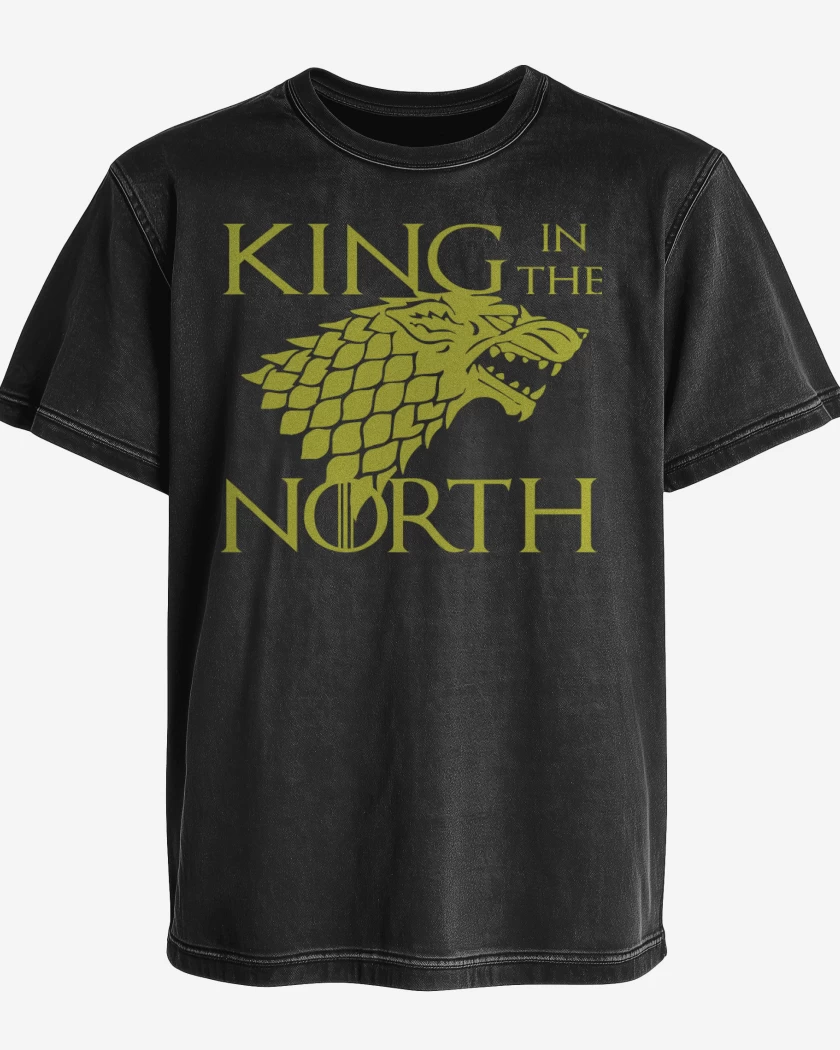 Polera desgastada King In The North