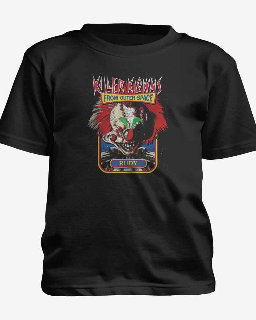 Polera de niño Negro de Killer Klowns Rudy