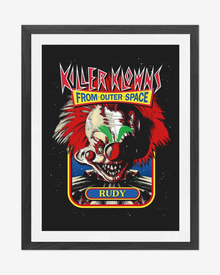 Cuadro decorativo Negro de Killer Klowns Rudy