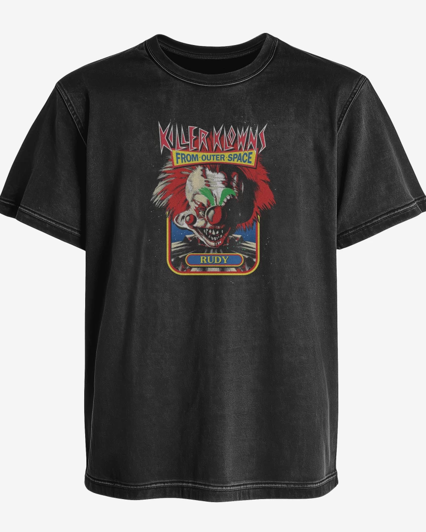 Polera desgastada Negro de Killer Klowns Rudy