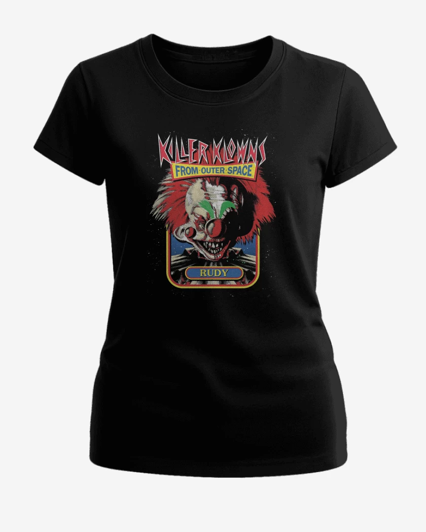 Polera de Mujer Negro de Killer Klowns Rudy