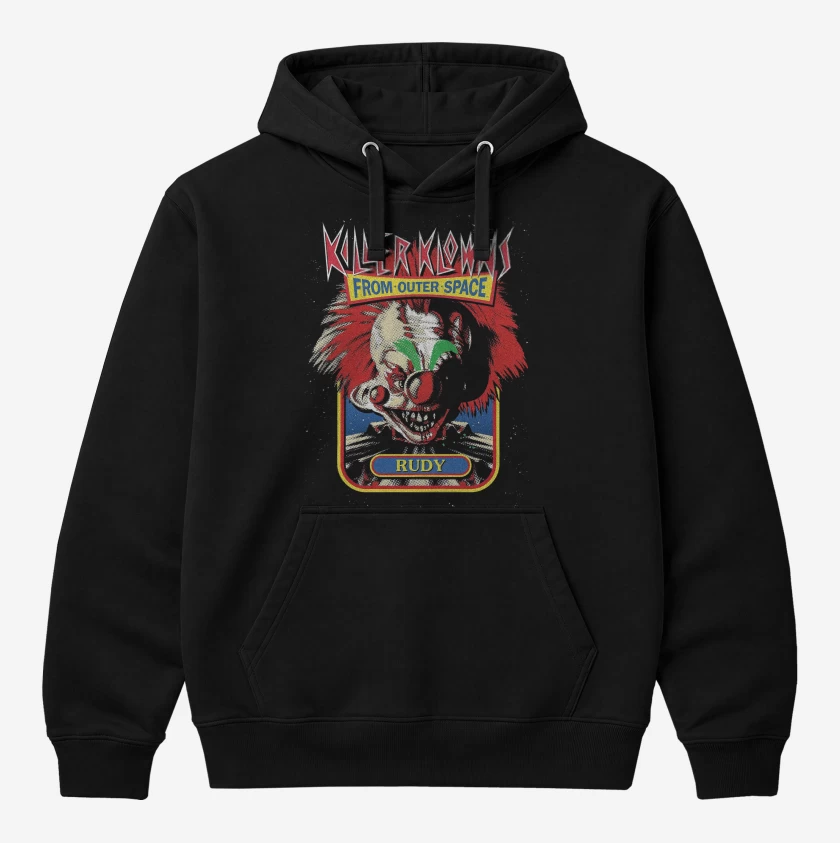 Polerón Canguro Negro de Killer Klowns Rudy