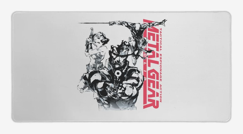 Mouse pad Gamer Blanco de Metal Gear Solid I