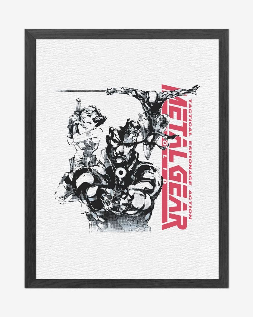 Cuadro decorativo Blanco de Metal Gear Solid I