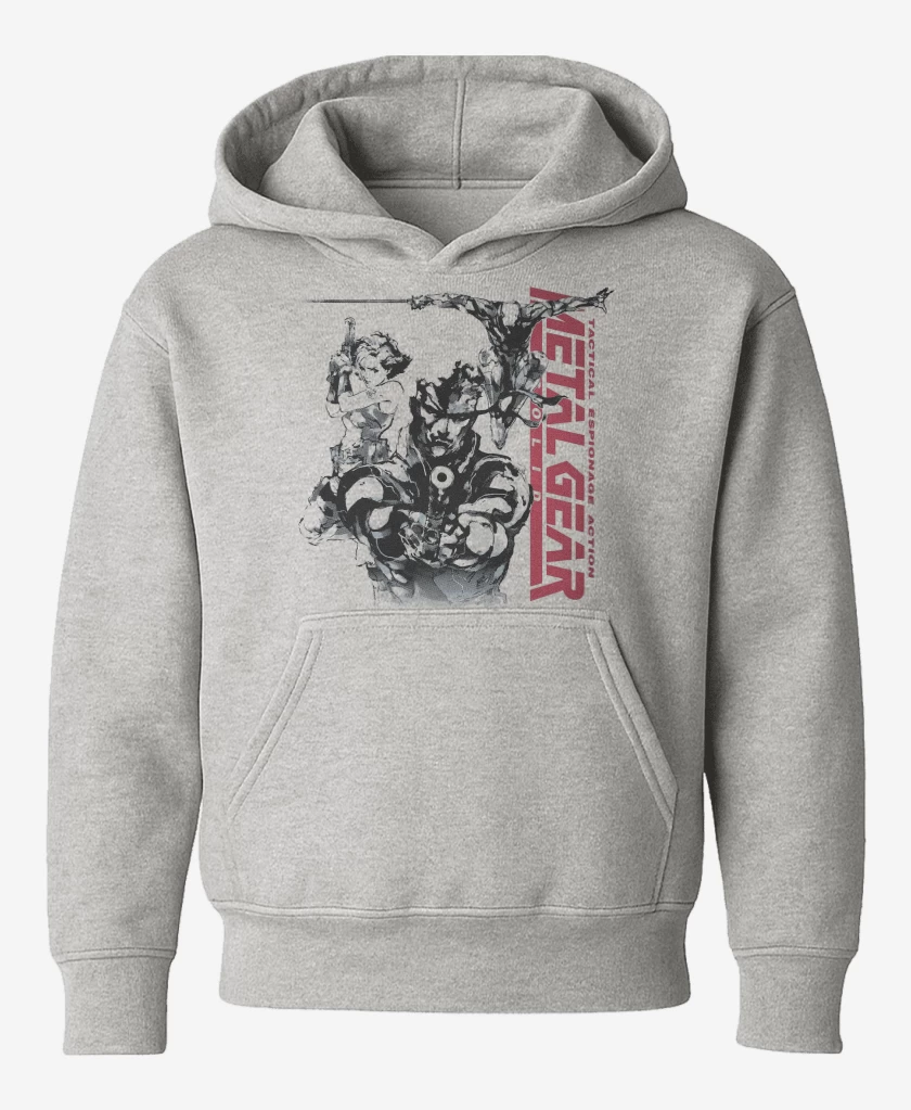 Poleron de niño Gris Melange de Metal Gear Solid I