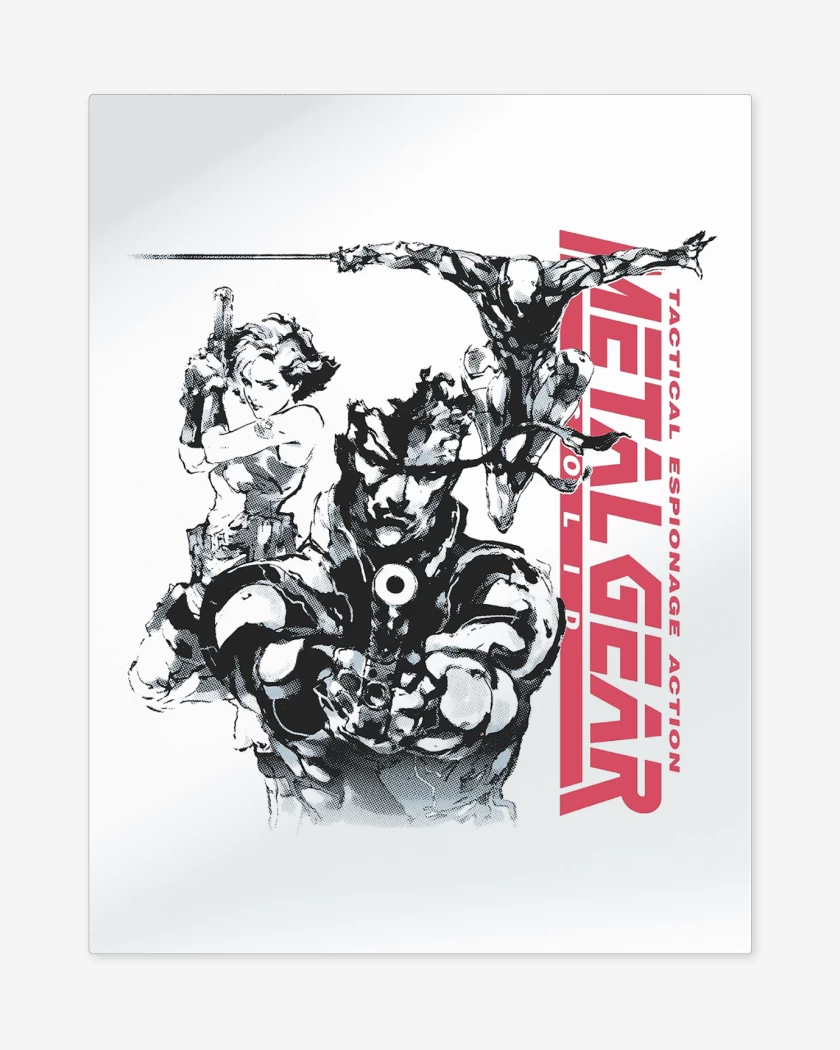 Print metalico Blanco de Metal Gear Solid I