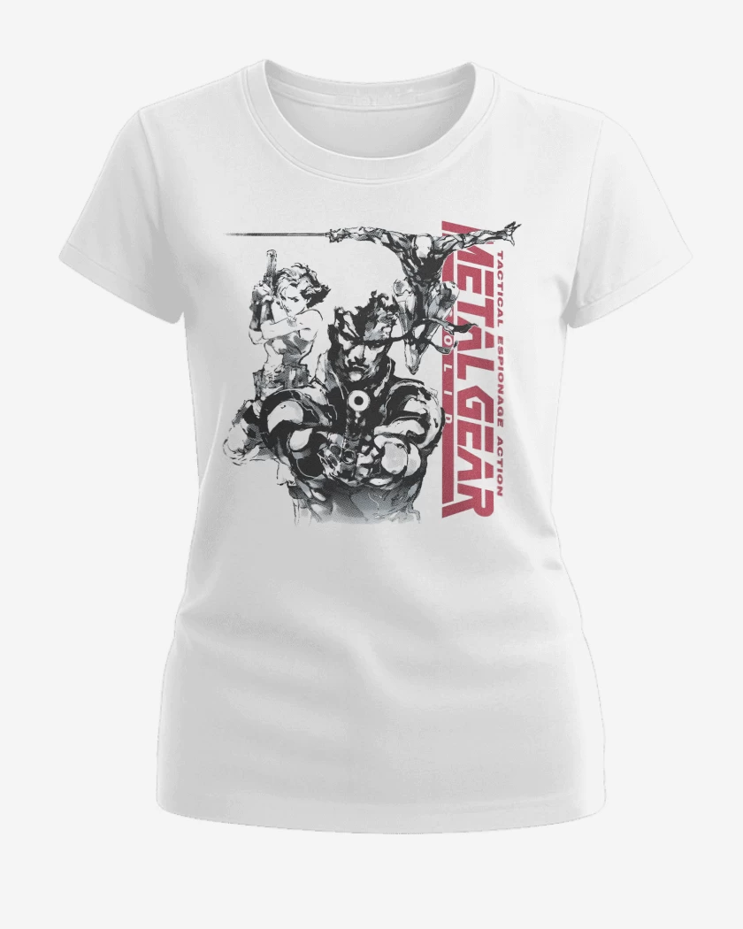 Polera de Mujer Blanco de Metal Gear Solid I