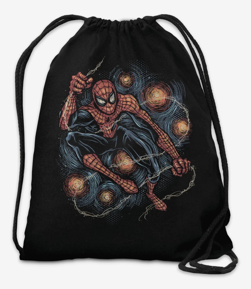 Mochila Negro de Spiderman Night