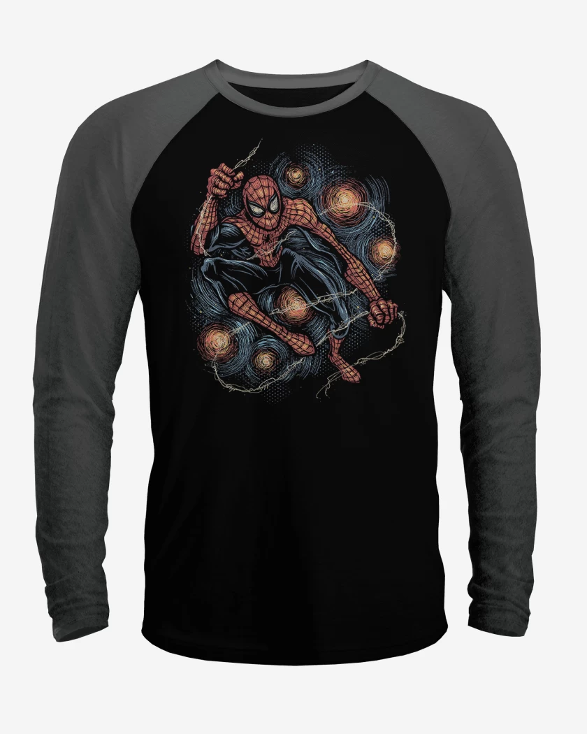 Polera Raglan Spiderman Night
