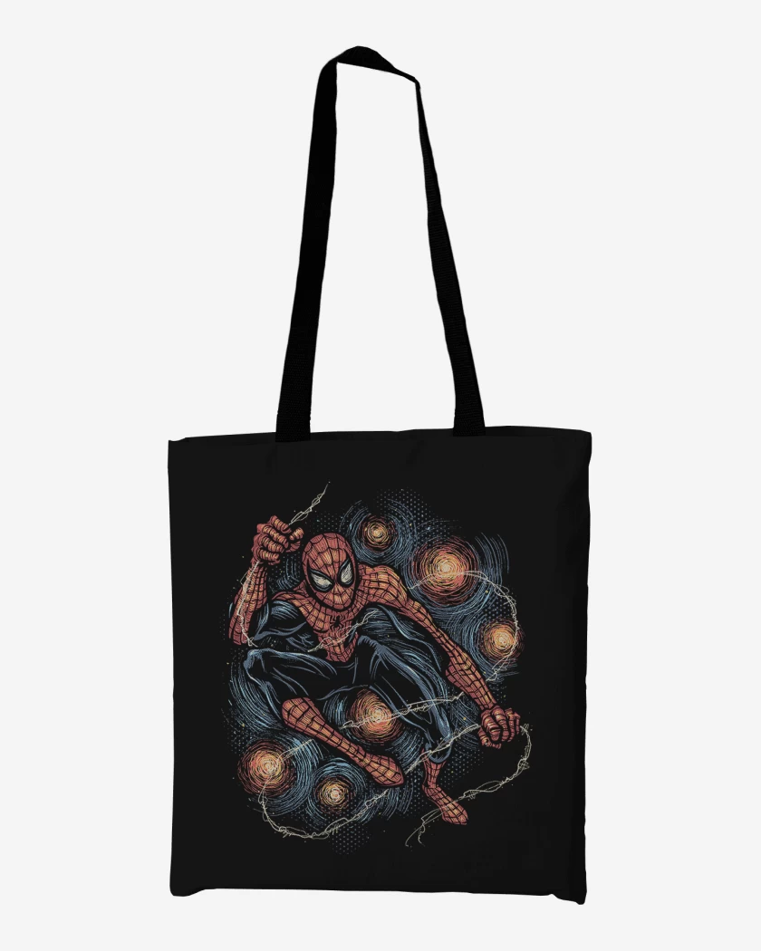 Totebag Negro de Spiderman Night