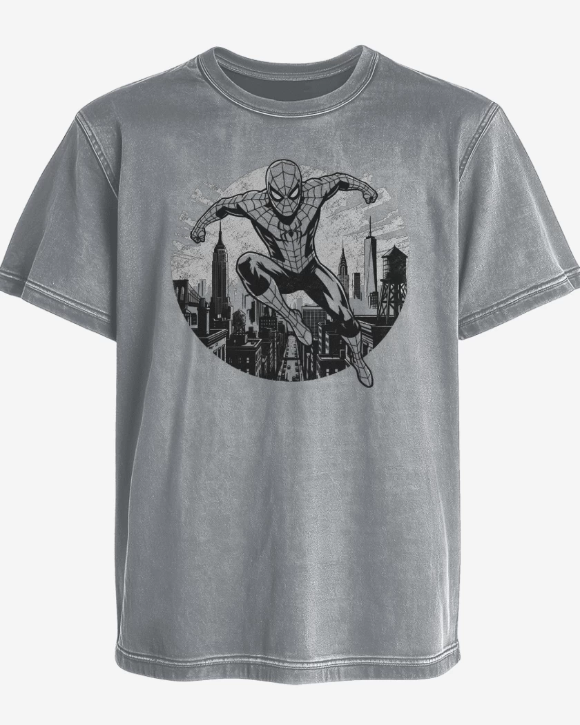 Polera desgastada Spiderman Brand New
