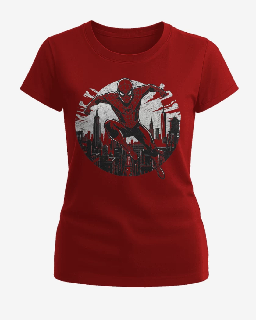 Polera de Mujer Rojo de Spiderman Brand New
