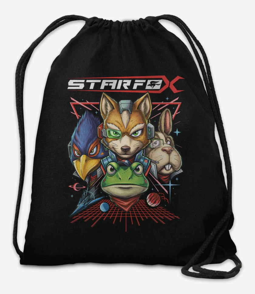 Mochila Negro de Star fox personajes