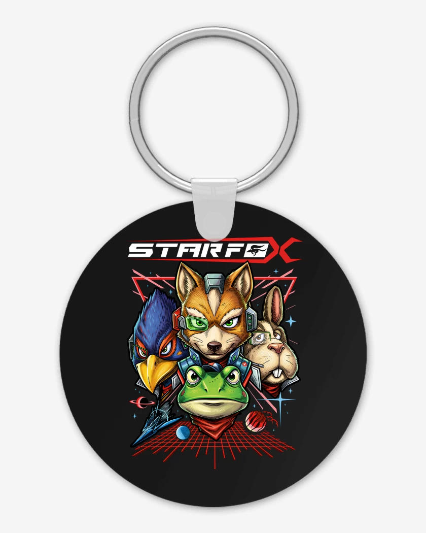 Llavero Negro de Star fox personajes