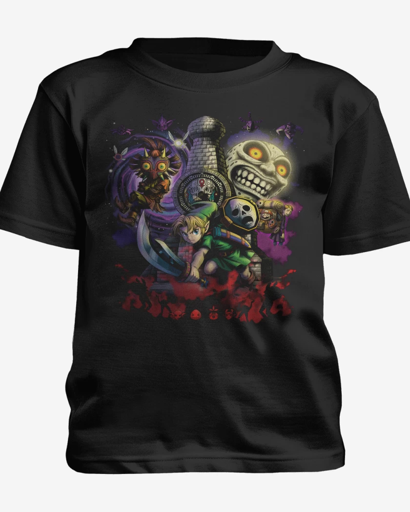 Polera de niño Negro de Zeldito majoras mask