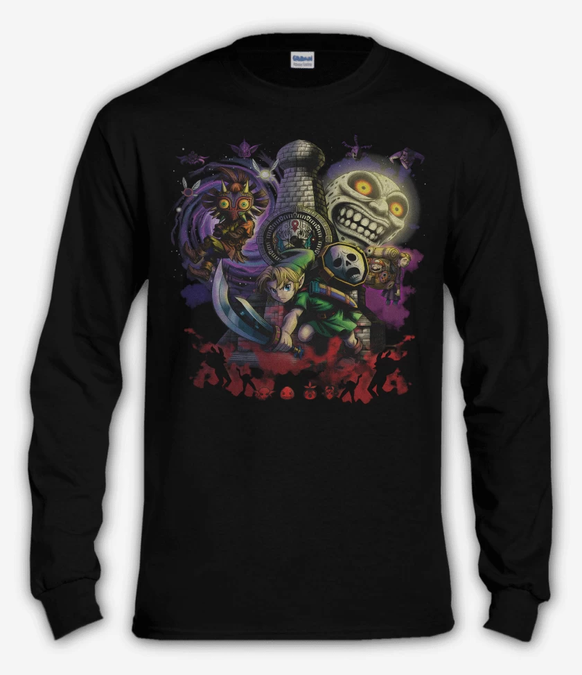 Polera manga larga Negro de Zeldito majoras mask