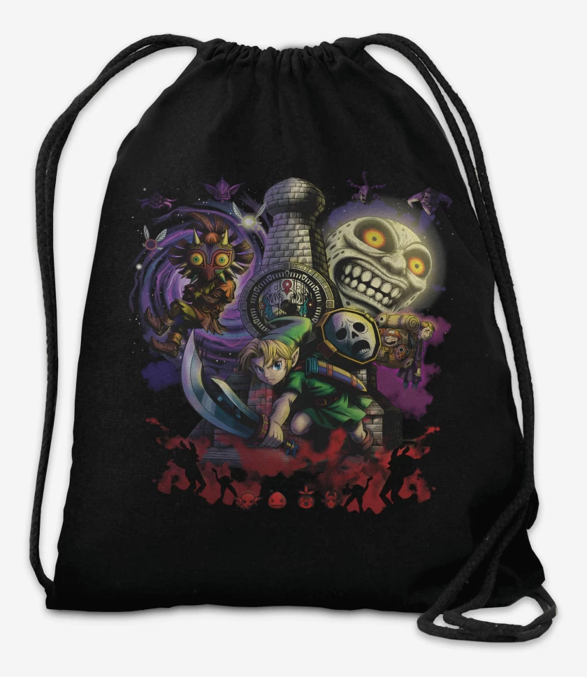 Mochila Negro de Zeldito majoras mask