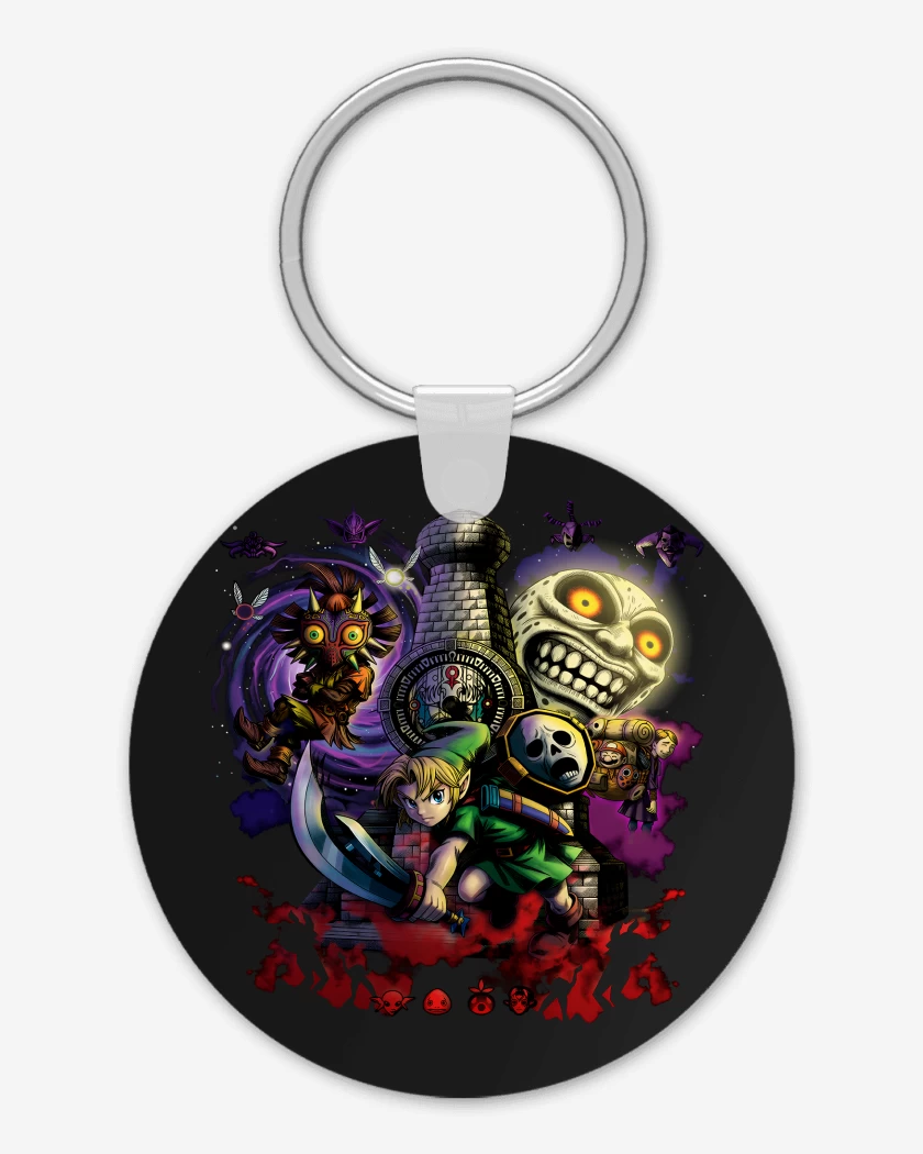 Llavero Negro de Zeldito majoras mask