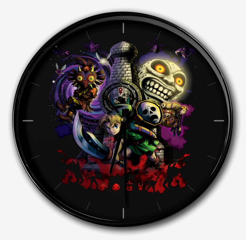 Reloj Negro de Zeldito majoras mask