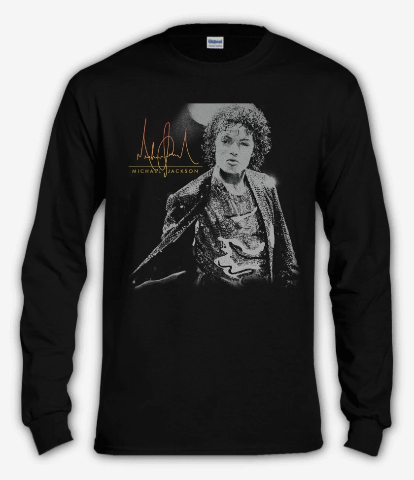 Polera manga larga King of pop