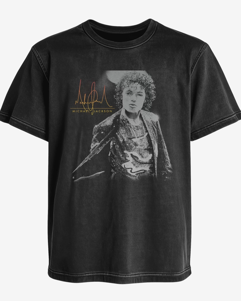 Polera desgastada King of pop