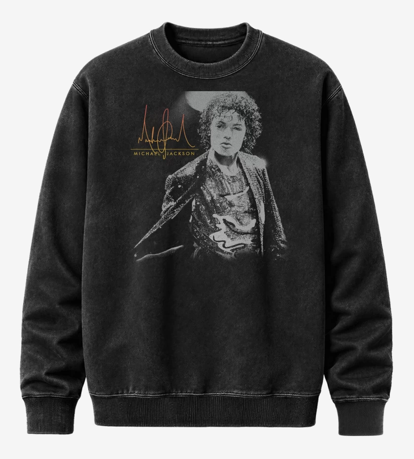 Poleron Polo Acid Wash Negro de King of pop