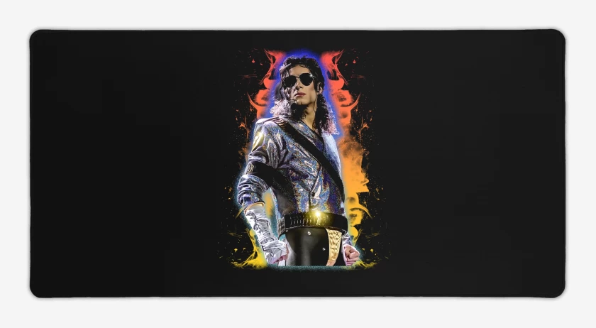 Mouse pad Gamer Negro de Michael King of Pop